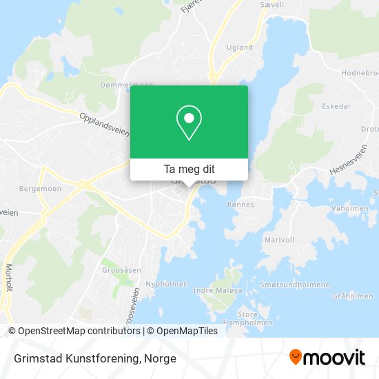 Grimstad Kunstforening kart