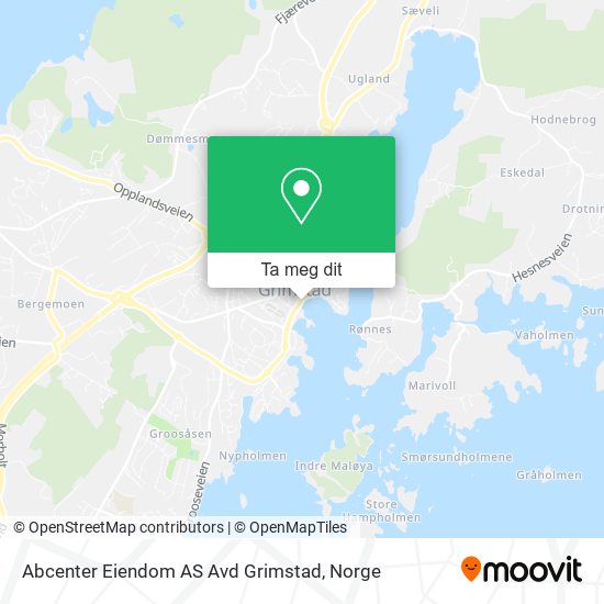 Abcenter Eiendom AS Avd Grimstad kart