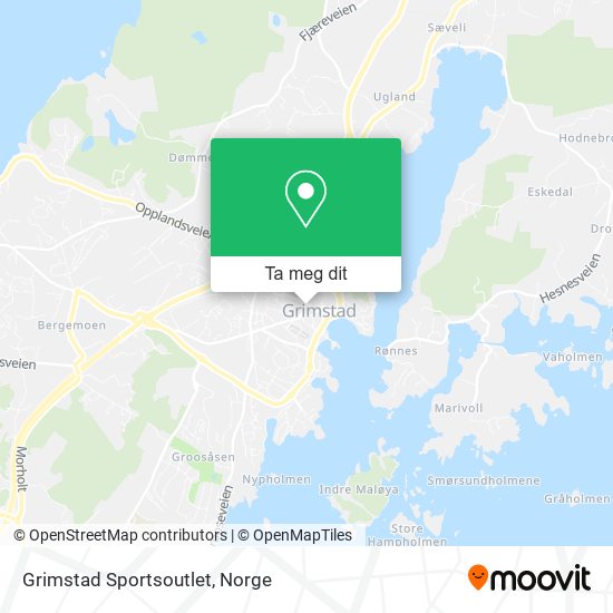 Grimstad Sportsoutlet kart