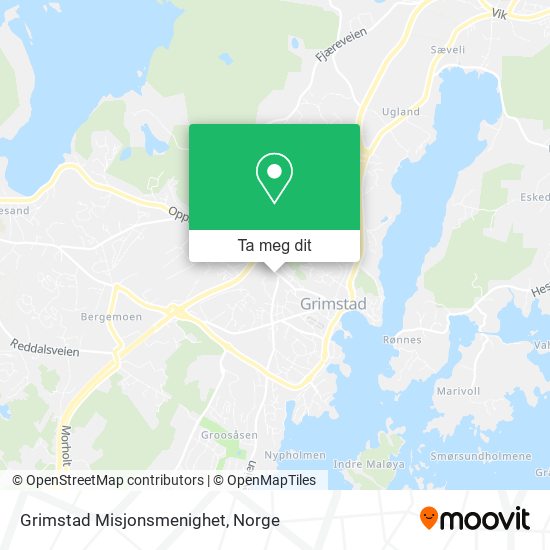 Grimstad Misjonsmenighet kart