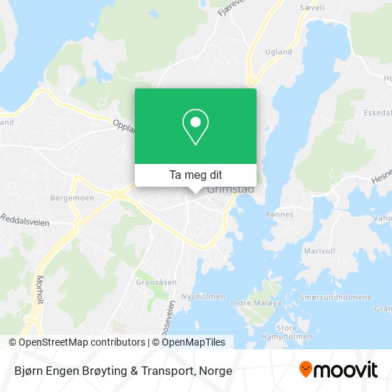 Bjørn Engen Brøyting & Transport kart