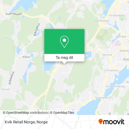 Kvik Retail Norge kart