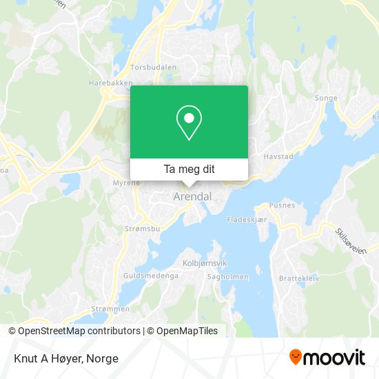 Knut A Høyer kart