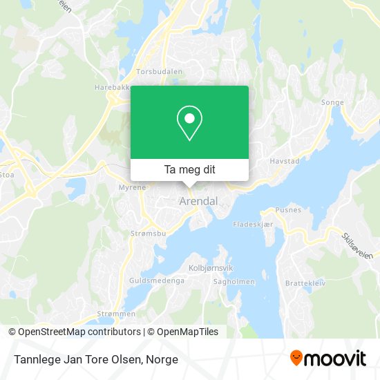 Tannlege Jan Tore Olsen kart