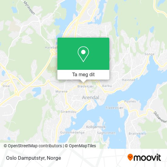 Oslo Damputstyr kart