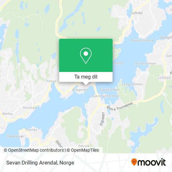 Sevan Drilling Arendal kart