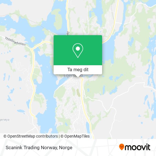 Scanink Trading Norway kart