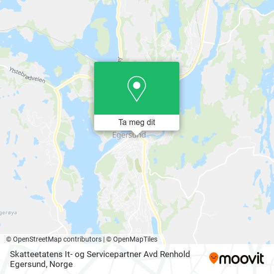 Skatteetatens It- og Servicepartner Avd Renhold Egersund kart