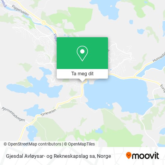 Gjesdal Avløysar- og Rekneskapslag sa kart