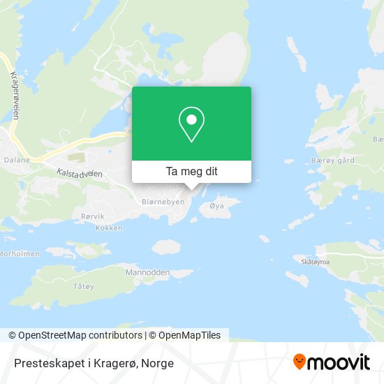 Presteskapet i Kragerø kart