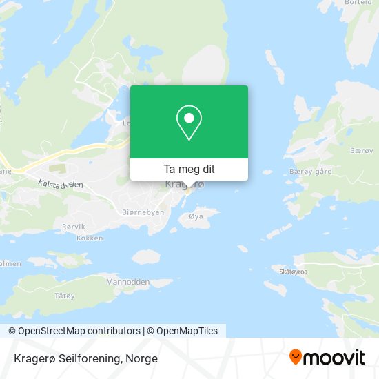 Kragerø Seilforening kart