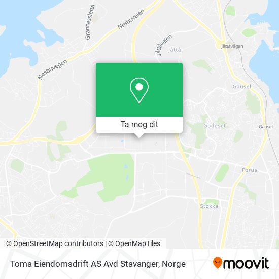 Toma Eiendomsdrift AS Avd Stavanger kart