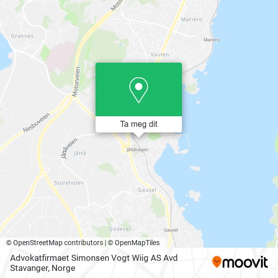 Advokatfirmaet Simonsen Vogt Wiig AS Avd Stavanger kart