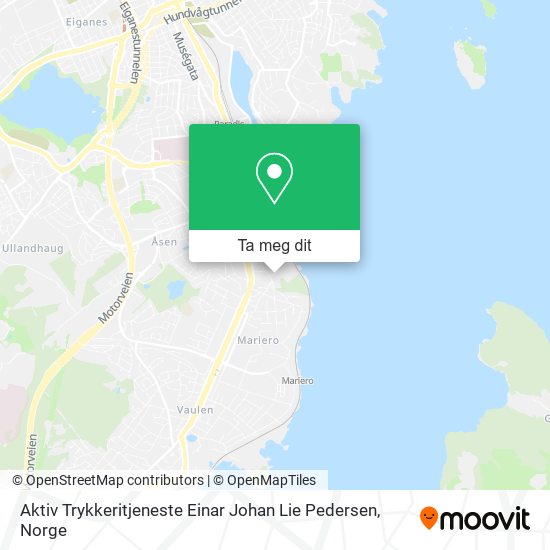 Aktiv Trykkeritjeneste Einar Johan Lie Pedersen kart