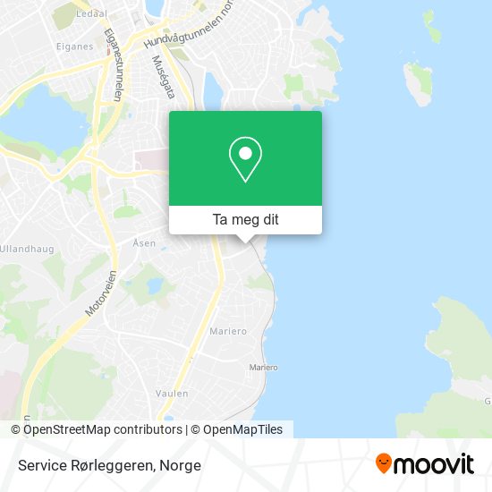 Service Rørleggeren kart