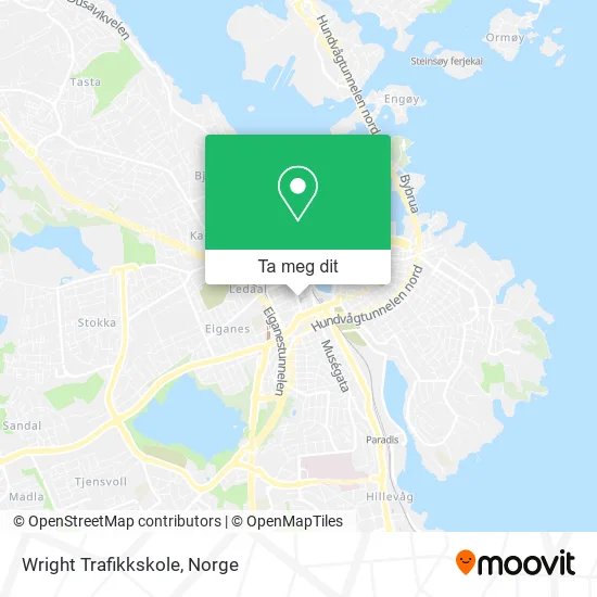 Wright Trafikkskole kart