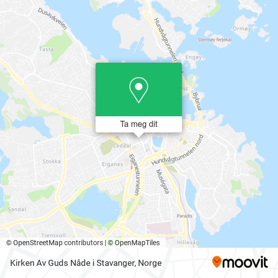 Kirken Av Guds Nåde i Stavanger kart
