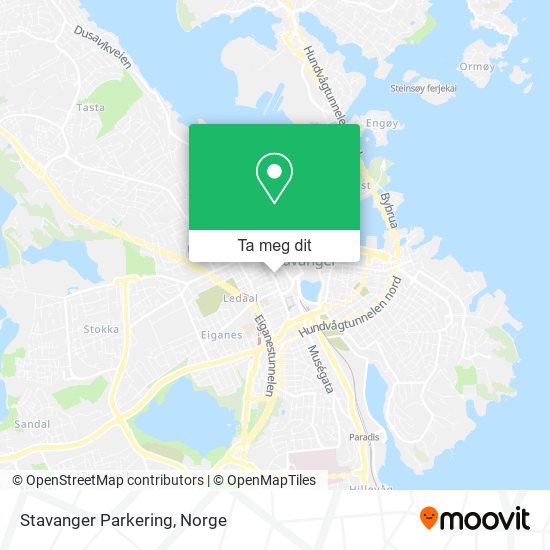 Stavanger Parkering kart