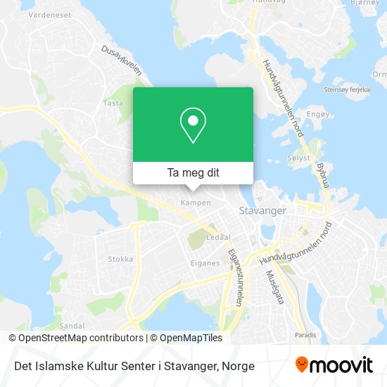 Det Islamske Kultur Senter i Stavanger kart