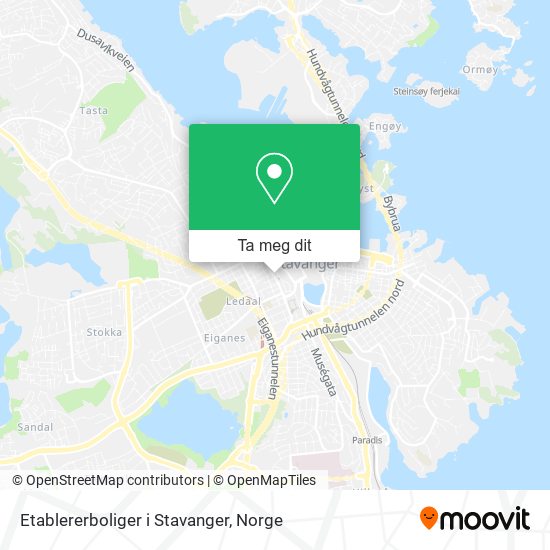 Etablererboliger i Stavanger kart