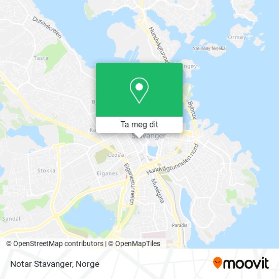 Notar Stavanger kart