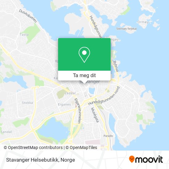Stavanger Helsebutikk kart
