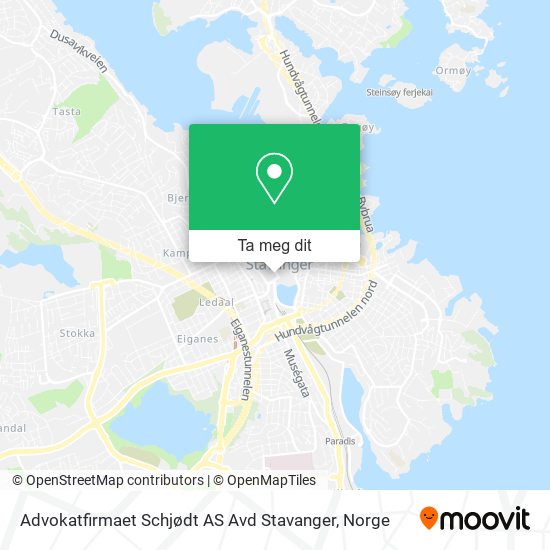 Advokatfirmaet Schjødt AS Avd Stavanger kart