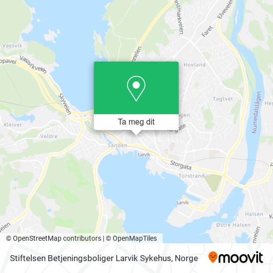 Stiftelsen Betjeningsboliger Larvik Sykehus kart