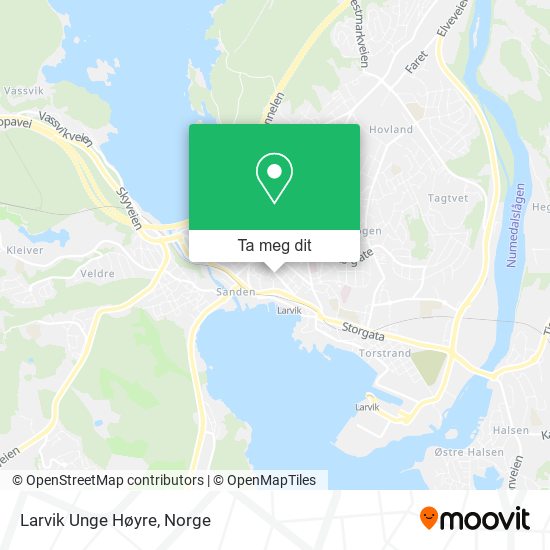 Larvik Unge Høyre kart