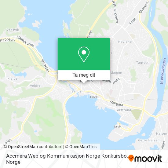 Accmera Web og Kommunikasjon Norge Konkursbo kart