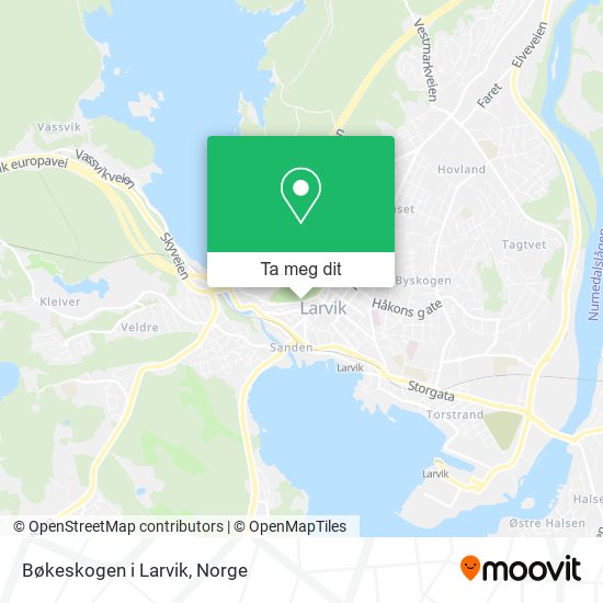 Bøkeskogen i Larvik kart