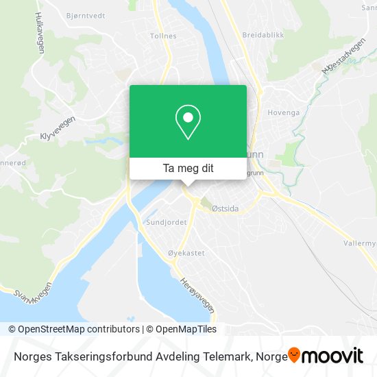 Norges Takseringsforbund Avdeling Telemark kart