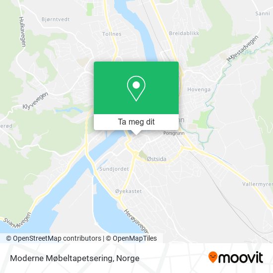 Moderne Møbeltapetsering kart