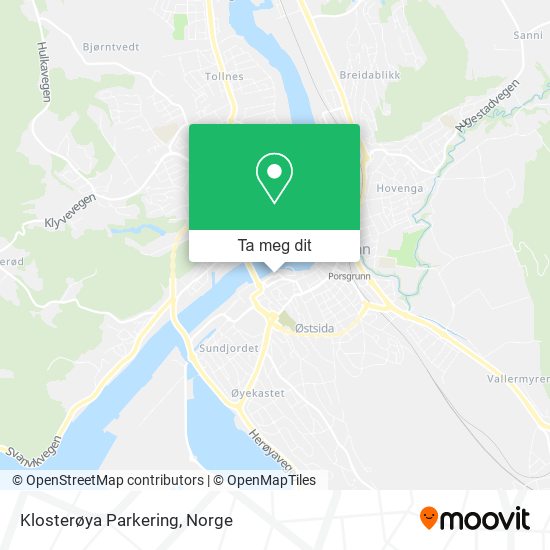 Klosterøya Parkering kart
