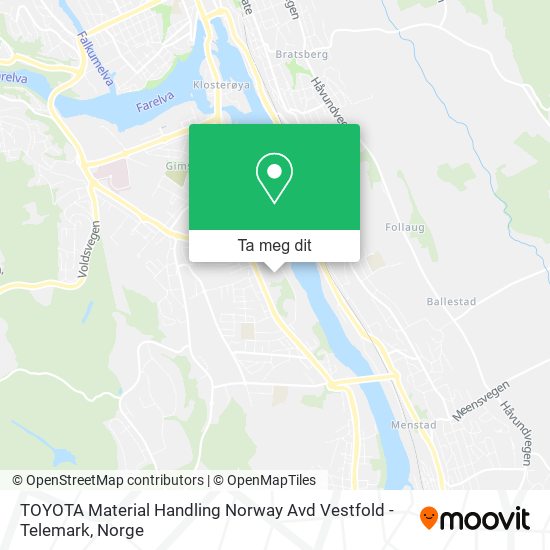 TOYOTA Material Handling Norway Avd Vestfold - Telemark kart