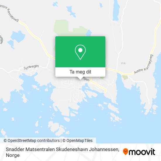 Snadder Matsentralen Skudeneshavn Johannessen kart