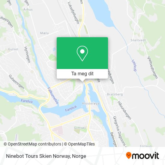 Ninebot Tours Skien Norway kart