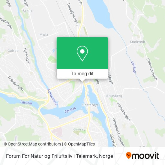 Forum For Natur og Friluftsliv i Telemark kart