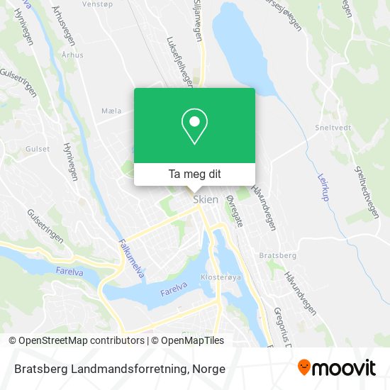Bratsberg Landmandsforretning kart