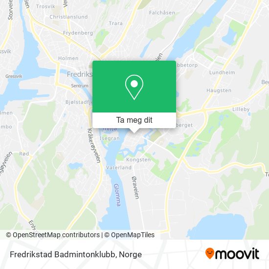 Fredrikstad Badmintonklubb kart