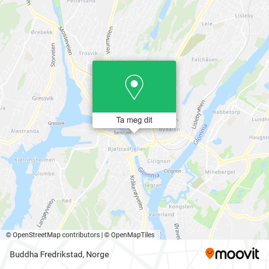 Buddha Fredrikstad kart