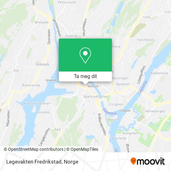 Legevakten Fredrikstad kart