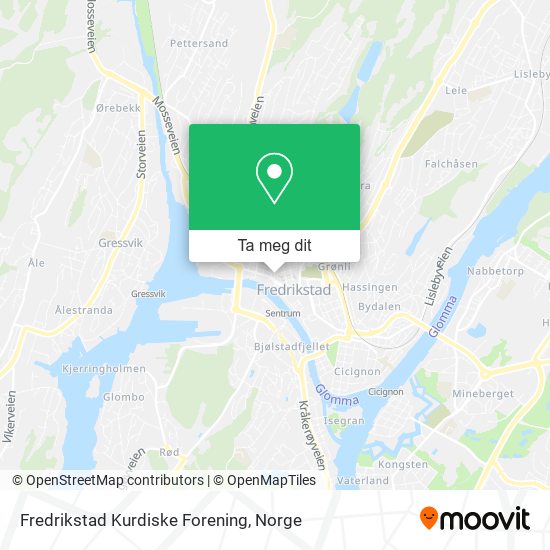Fredrikstad Kurdiske Forening kart