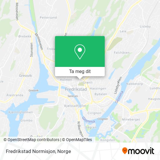 Fredrikstad Normisjon kart