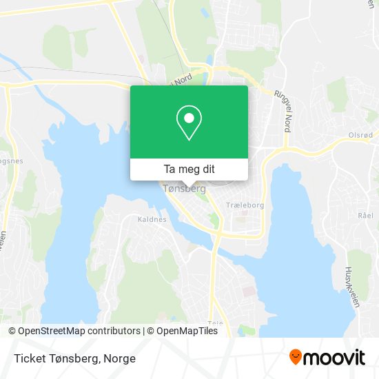 Ticket Tønsberg kart