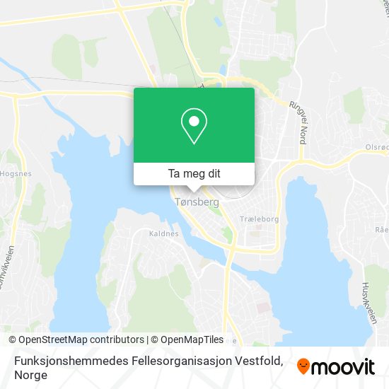 Funksjonshemmedes Fellesorganisasjon Vestfold kart