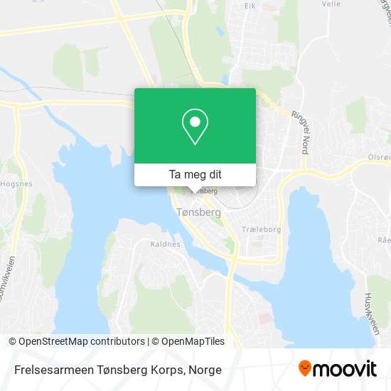 Frelsesarmeen Tønsberg Korps kart