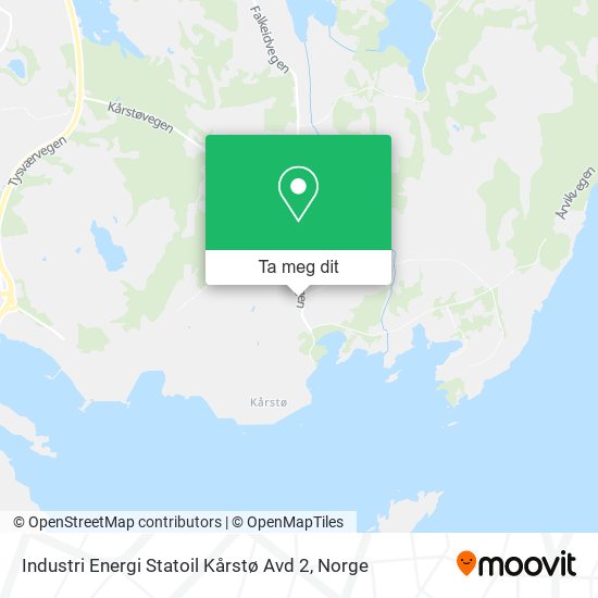 Industri Energi Statoil Kårstø Avd 2 kart