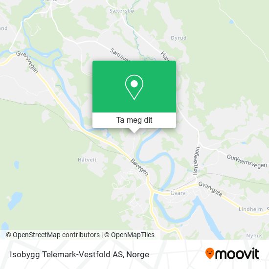 Isobygg Telemark-Vestfold AS kart