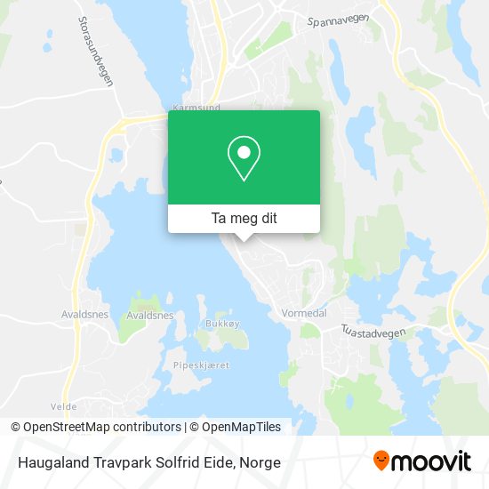 Haugaland Travpark Solfrid Eide kart